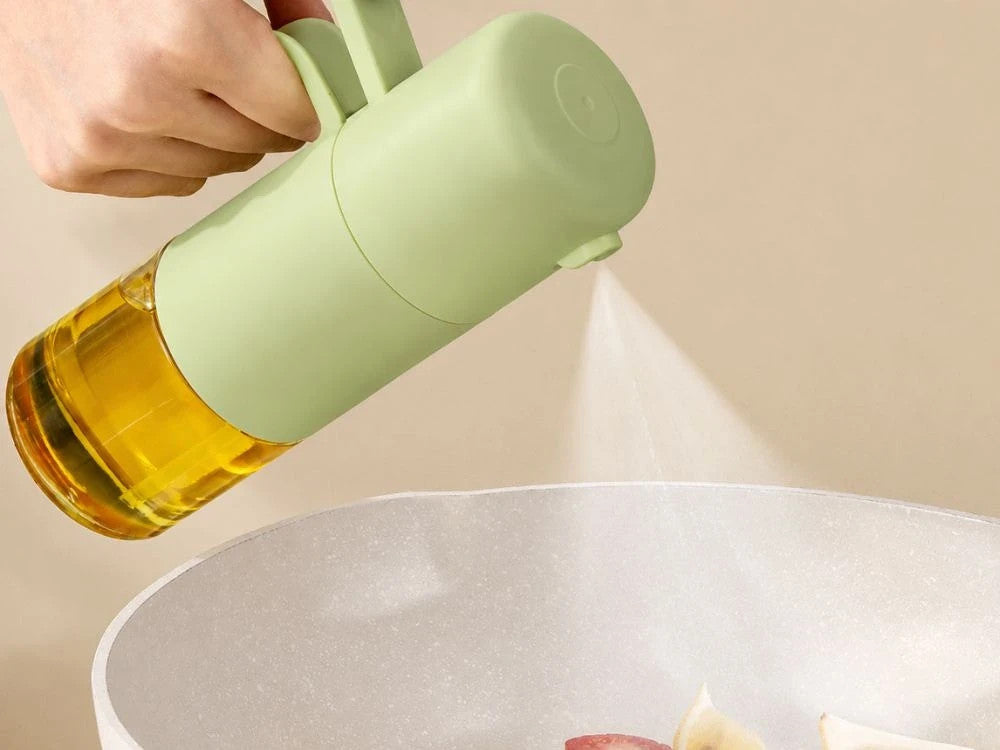 Ölsprüher 210 ml aus Glas – Ölzerstäuber für Olivenöl, Essig und feinen Sprühnebel