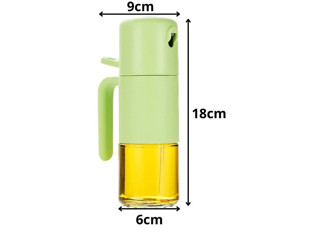 Ölsprüher 210 ml aus Glas – Ölzerstäuber für Olivenöl, Essig und feinen Sprühnebel
