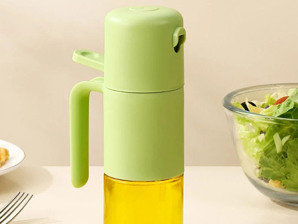 Ölsprüher 210 ml aus Glas – Ölzerstäuber für Olivenöl, Essig und feinen Sprühnebel