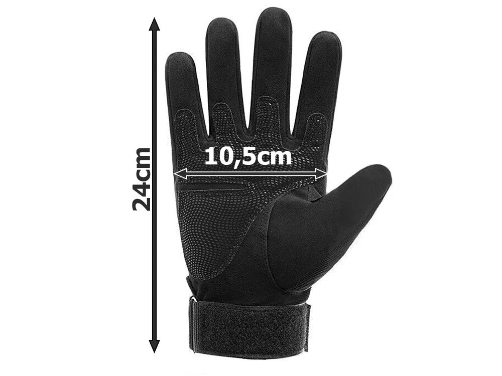 Taktische Handschuhe XL Militärhandschuhe Knöchelschutz Outdoor Schwarz