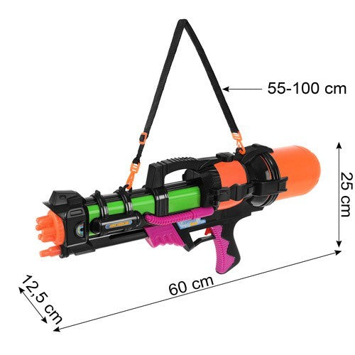 XXL Wasserpistole 60 cm mit 1,25L Tank – Wassergewehr für Kinder Sommer Wasserspaß