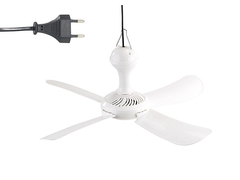 Sichler Deckenventilator Camping Ventilator 53cm Leise 230V zum Hängen