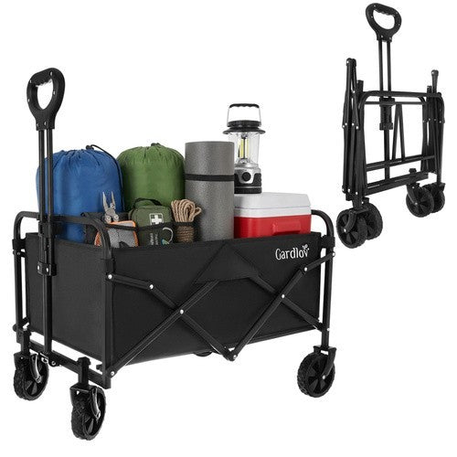 Bollerwagen Faltbar 90L 100kg Gartenwagen Transportwagen Handwagen Camping