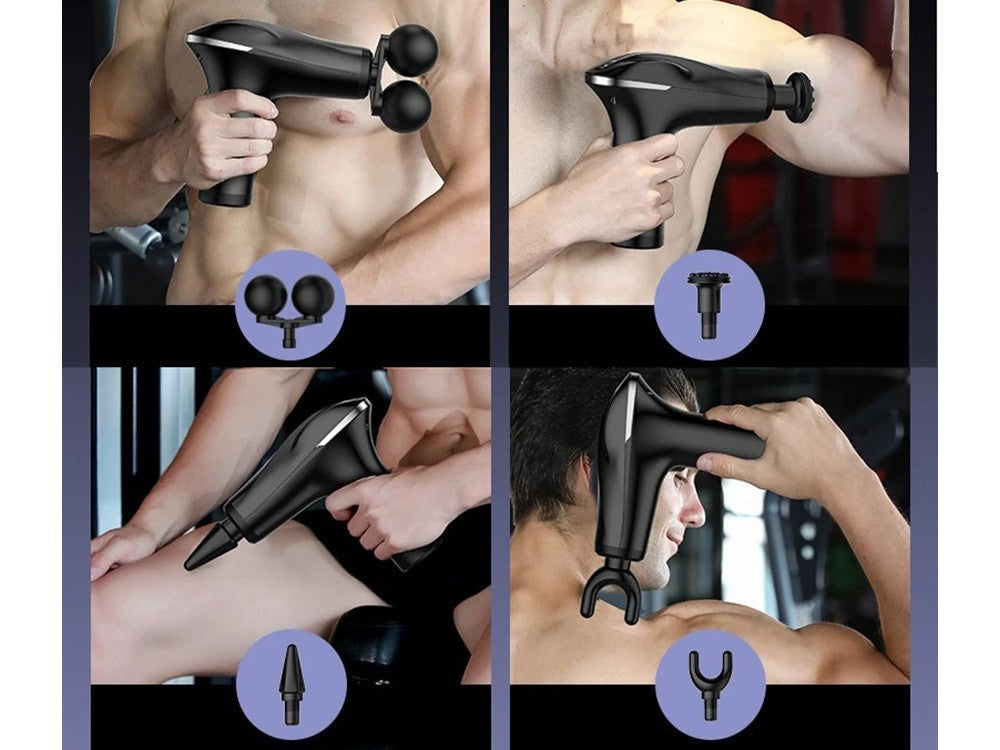 Massage Gun Massagepistole,für Rücken Nacken und Schulter,leises elektrisches