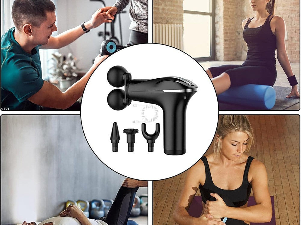 Massage Gun Massagepistole,für Rücken Nacken und Schulter,leises elektrisches