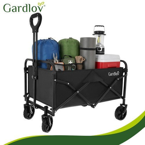 Bollerwagen Faltbar 90L 100kg Gartenwagen Transportwagen Handwagen Camping