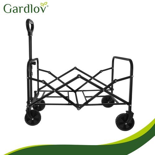 Bollerwagen Faltbar 90L 100kg Gartenwagen Transportwagen Handwagen Camping