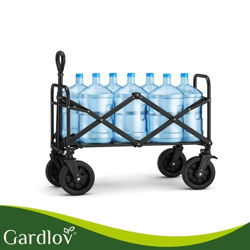 Bollerwagen Faltbar 90L 100kg Gartenwagen Transportwagen Handwagen Camping