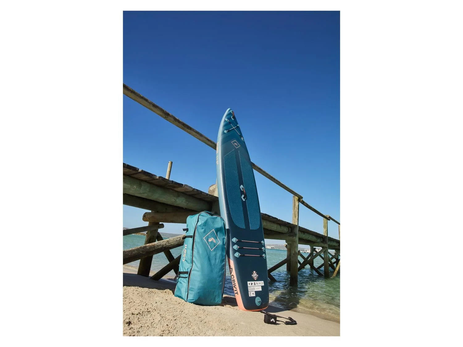 CRIVIT Touring SUP Board 350cm Aufblasbar 130kg Stand Up Paddle Drop Stitch