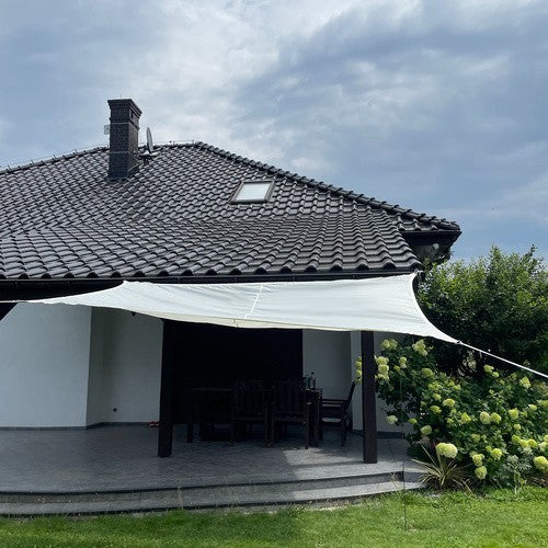 Sonnensegel 3x2m Rechteckig Sonnenschutz UV Schutz Terrasse Balkon Beige
