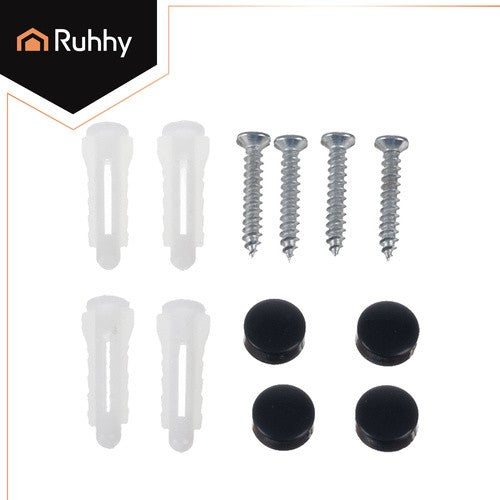 Duschregal Schwarz 2er Set Aluminium Badregal Wandregal ohne Bohren Küche