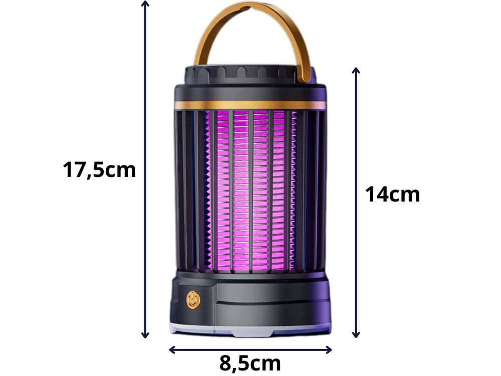 UV Insektenlampe Mückenfalle USB Wiederaufladbar LED Insektenfalle 2 Modi