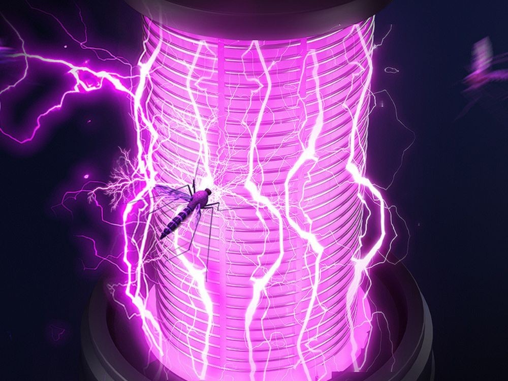UV Insektenlampe Mückenfalle USB Wiederaufladbar LED Insektenfalle 2 Modi