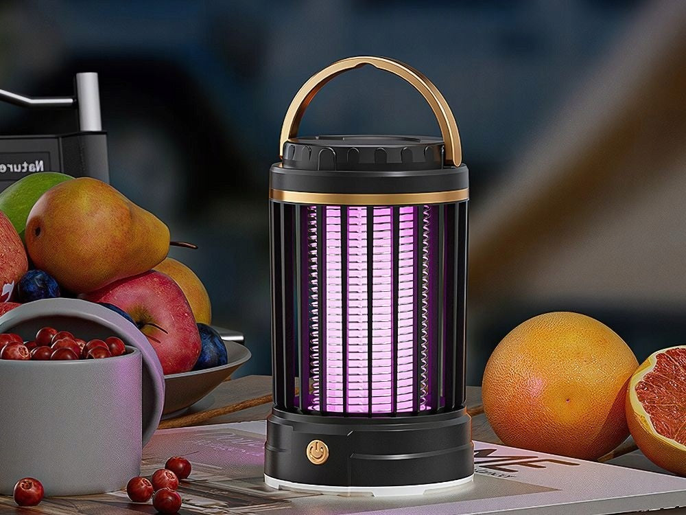 UV Insektenlampe Mückenfalle USB Wiederaufladbar LED Insektenfalle 2 Modi