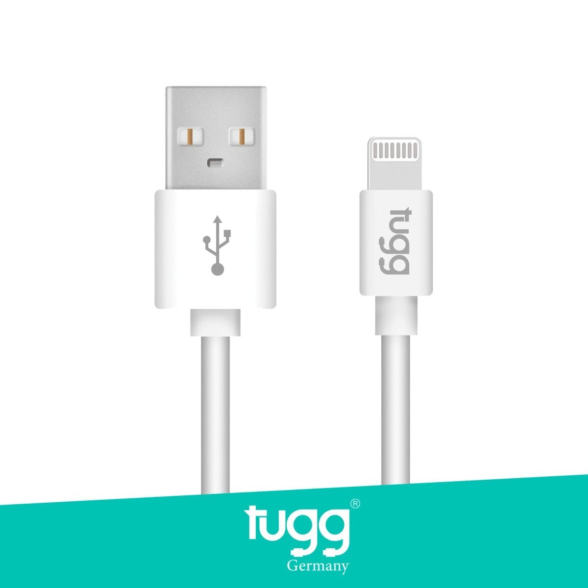 TUGG USB-A Ladekabel Datenkabel 1m 3A Schnellladekabel 480Mbit/s Ladekabel USB