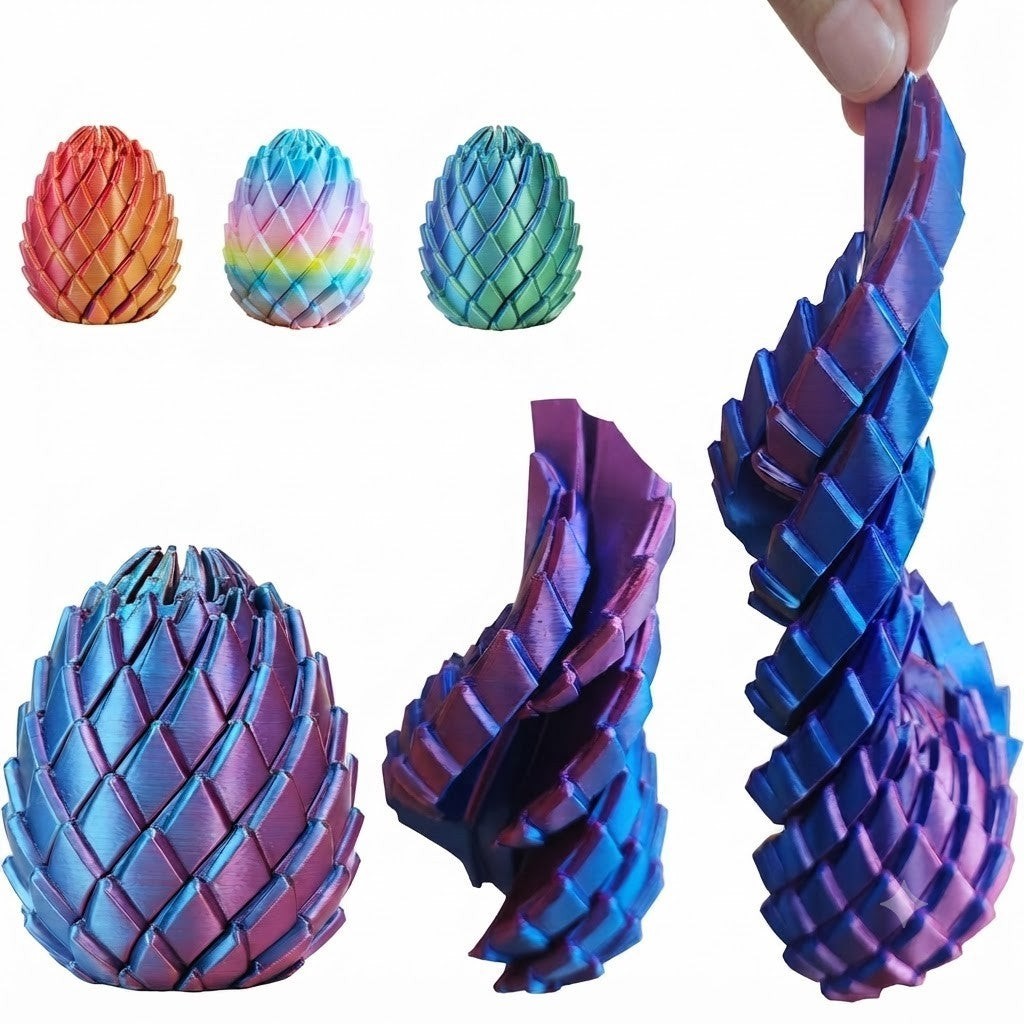3D Drachenei Figur Beweglich Fidget Spielzeug Stressabbau Deko Geschenk