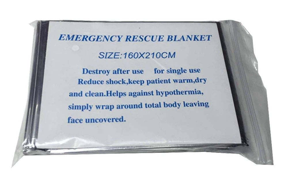 Rettungsdecke 160x210cm Thermodecke Notfalldecke Outdoor Erste Hilfe