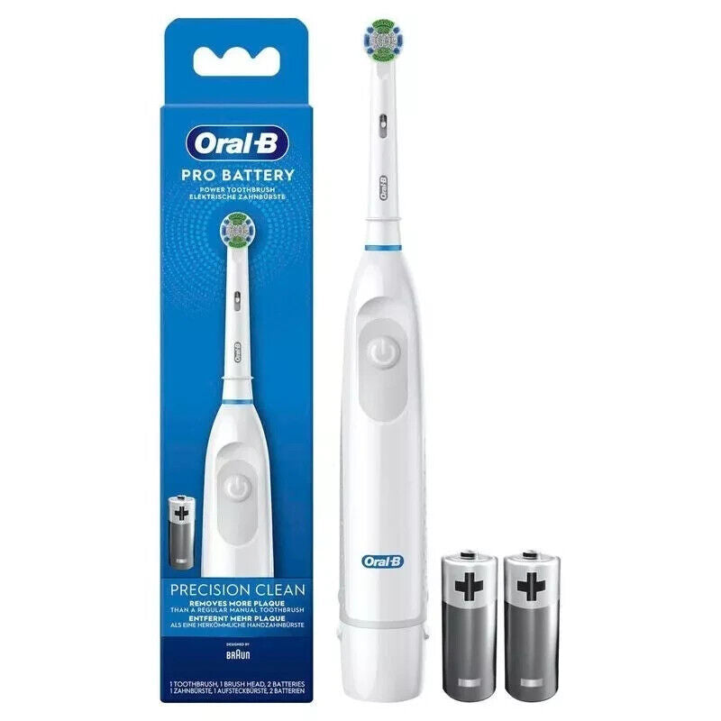 Oral-B elektrische Zahnbürste batteriebetrieben Precision Clean für Reise & Alltag