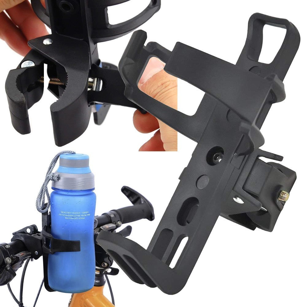 Fahrrad Flaschenhalter Getränkehalter Universal Lenker Kinderwagen Schwarz