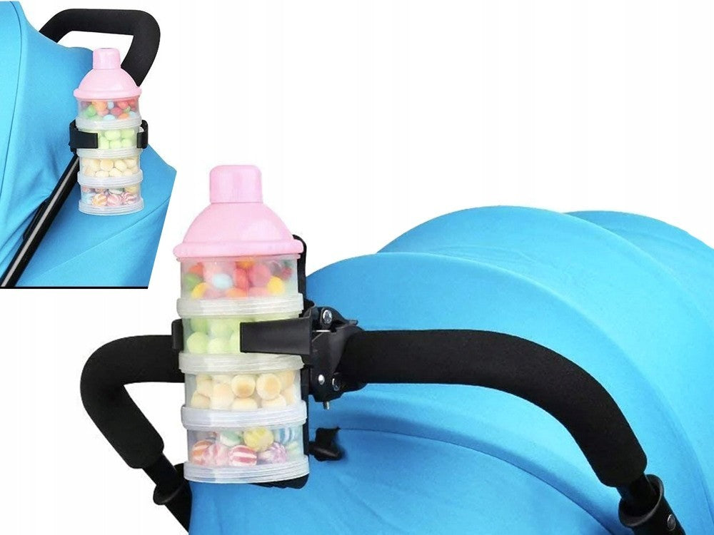 Fahrrad Flaschenhalter Getränkehalter Universal Lenker Kinderwagen Schwarz