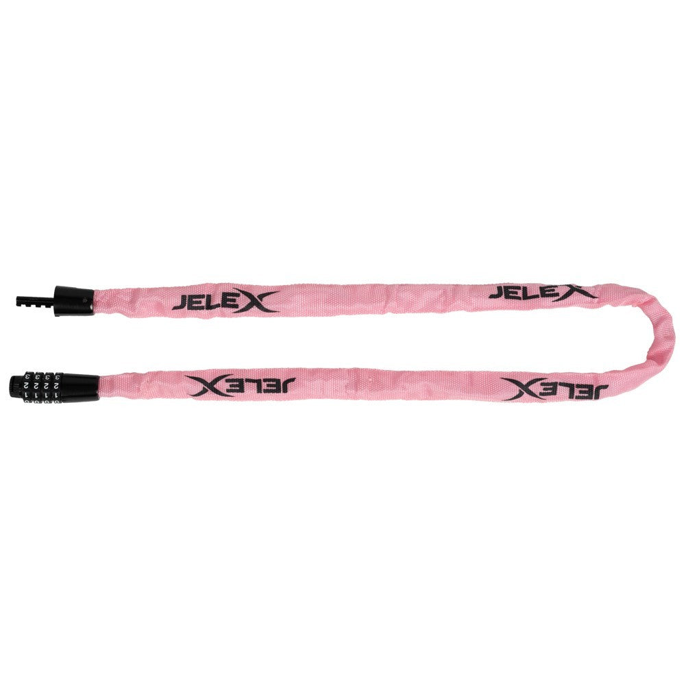 Fahrradschloss Zahlenschloss 98cm Kettenschloss 4-stellig Rosa Fahrrad Roller