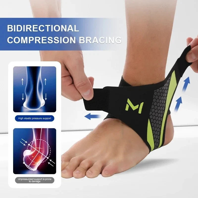 Knöchelbandage Elastisch Fußbandage Sprunggelenk Sport Fitness Unisex
