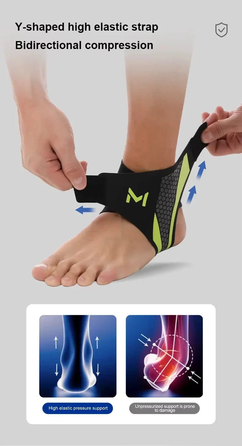 Knöchelbandage Elastisch Fußbandage Sprunggelenk Sport Fitness Unisex
