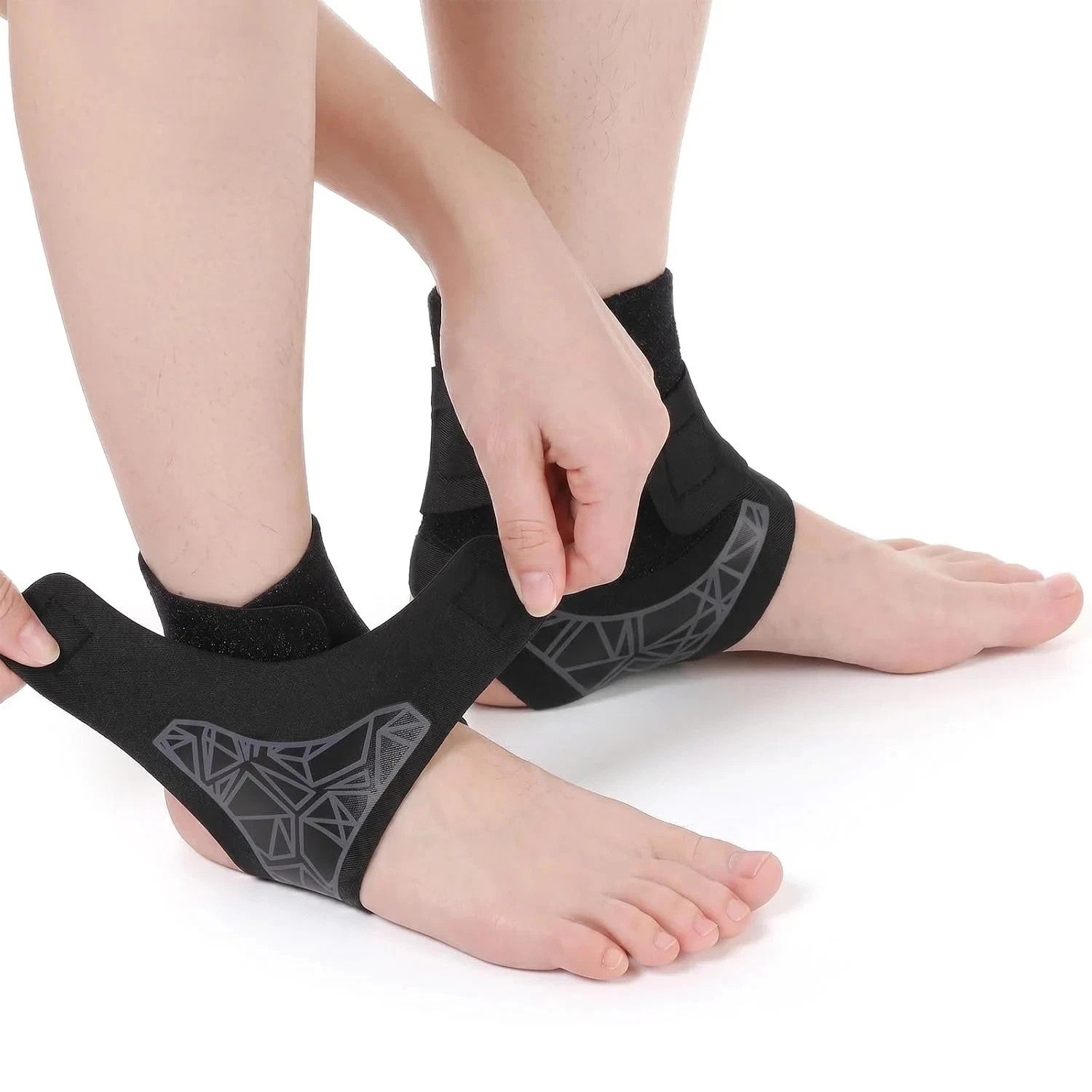 Knöchelbandage Elastisch Fußbandage Sprunggelenk Sport Fitness Unisex