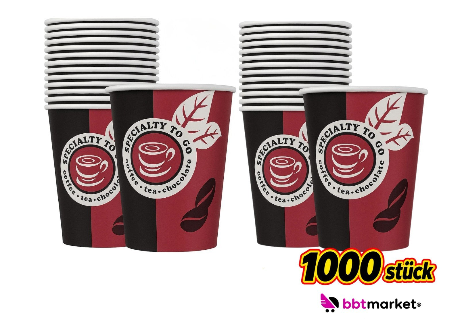 Pappbecher 200ml 8oz Kaffee To Go Becher Einweg Coffee Cup Heißgetränke Becher
