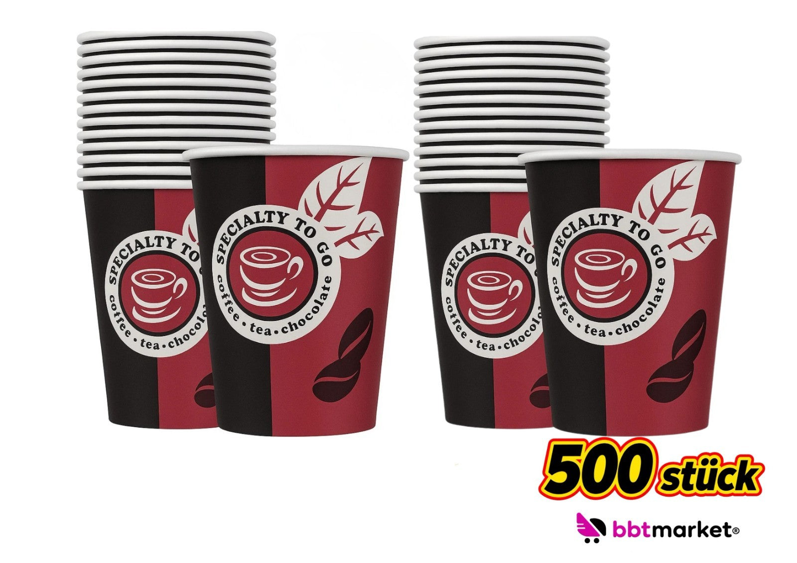 Pappbecher 200ml 8oz Kaffee To Go Becher Einweg Coffee Cup Heißgetränke Becher