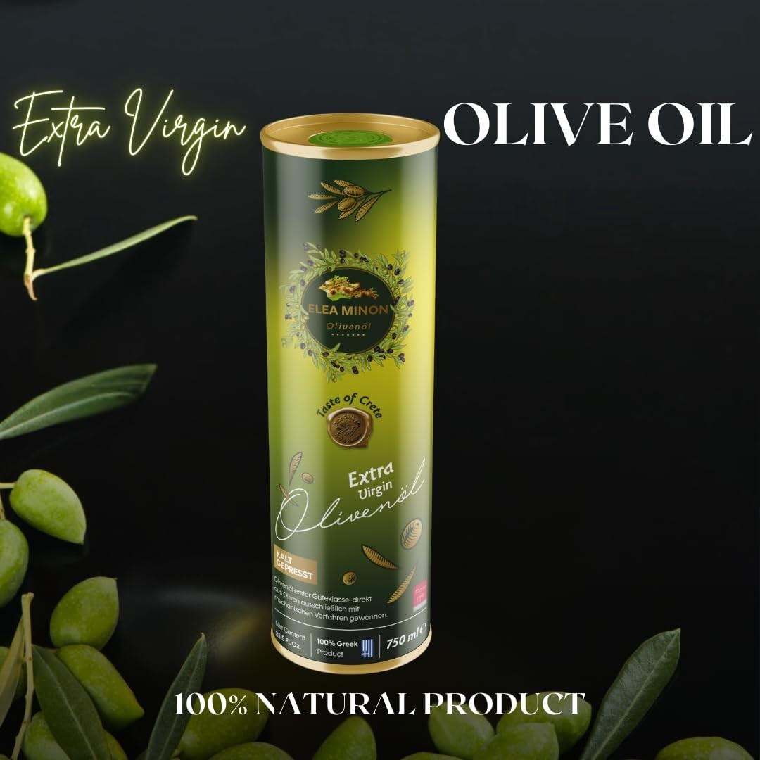 Elea Minon Extra Natives Olivenöl  0,75L  Kaltgepresst aus Kreta, Griechisches