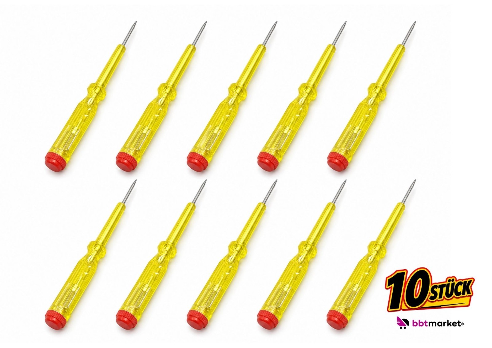 Spannungsprüfer 13cm Testschraubendreher Stromprüfer Phasenprüfer Gelb