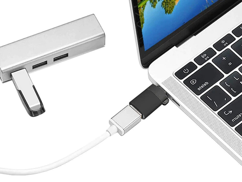 USB-C Adapter 2er Set – USB-C auf USB-A 3.0 & USB-A auf USB-C Konverter für Daten und Laden