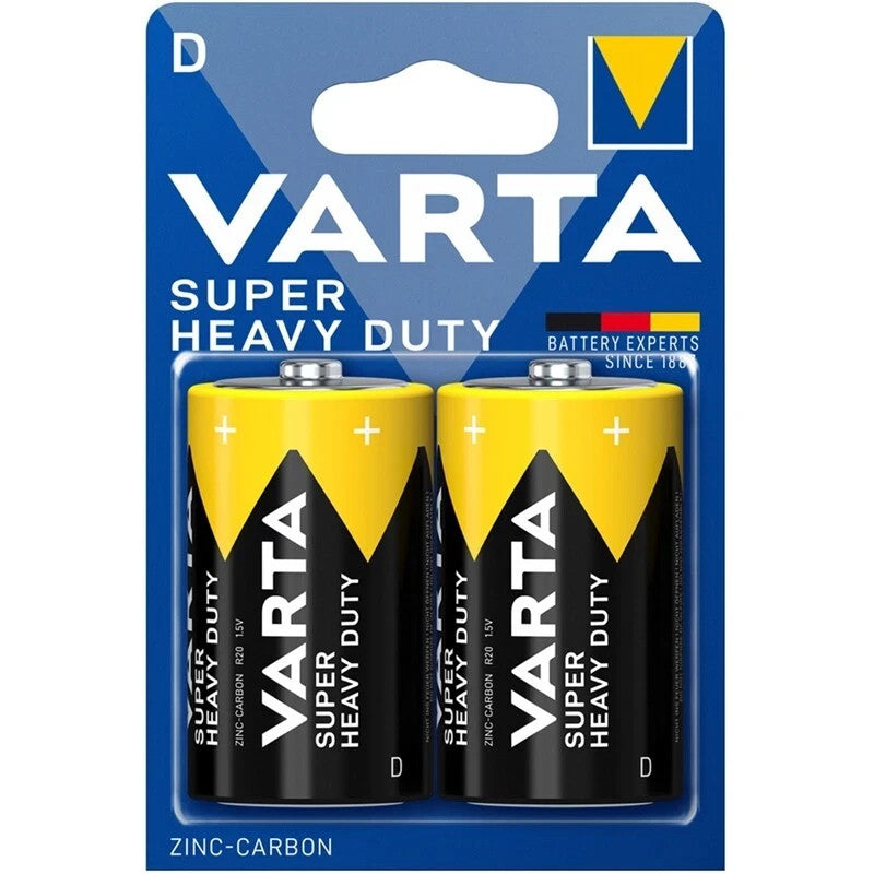 Varta SuperLife Mono D MN1300 R20 LR20 1,5V Zink-Kohle Batterien Typ 2020