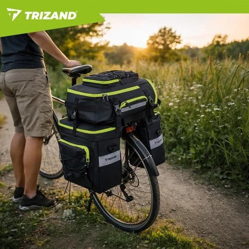 TRIZAND Fahrradtasche 65L 3in1 Gepäckträgertasche Rucksack wasserdicht