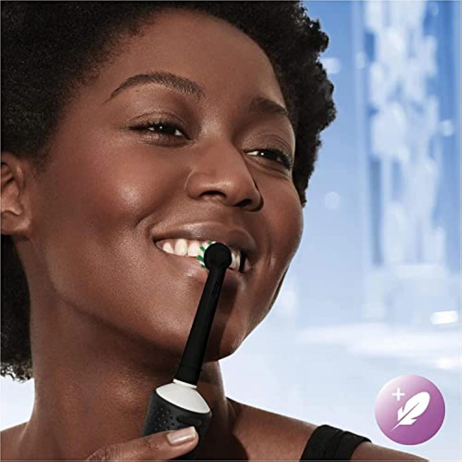 Oral-B Vitality Pro Elektrische Zahnbürste Doppelpack – 3 Putzmodi, 2 Aufsteckbürsten, Schwarz/Lila