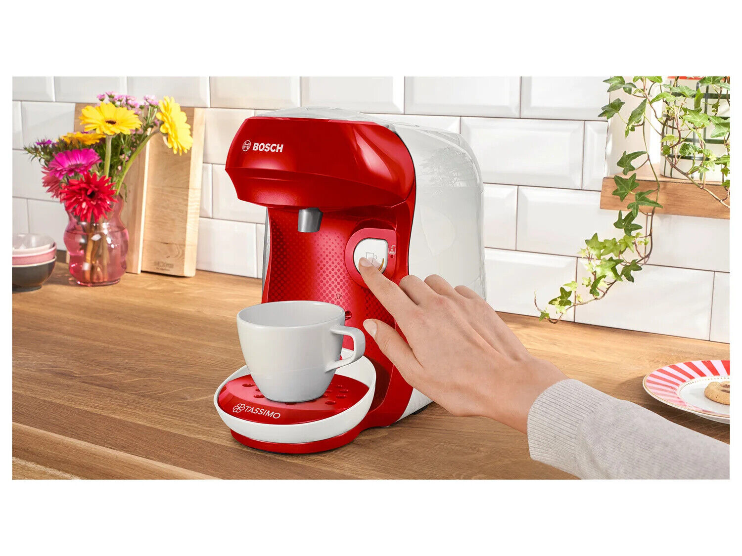 Bosch Tassimo Style Friendly TAS112E – Kapselmaschine 1400W, Schwarz | Über 70 Getränke, One-Touch Bedienung, INTELLIBREW & Nachhaltiges Design