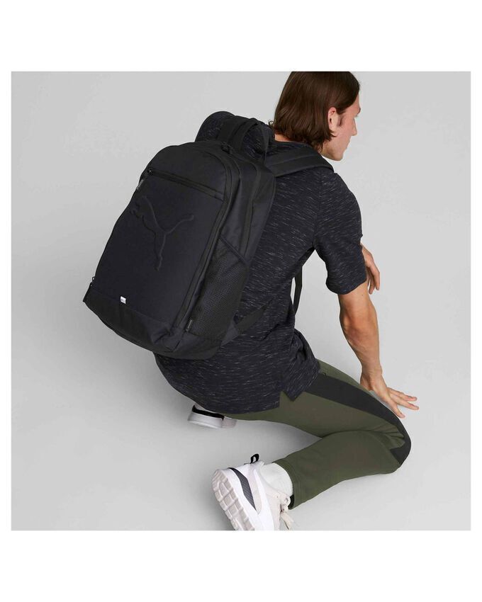 Puma Backpack Bag Black Buzz Backpack Sport Leisure School Travel NEW 
