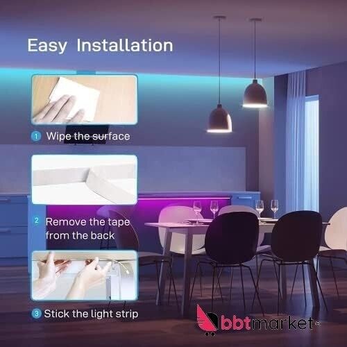 40m LED Stripe RGB Bar Strip Bluetooth Strip Band Light String New