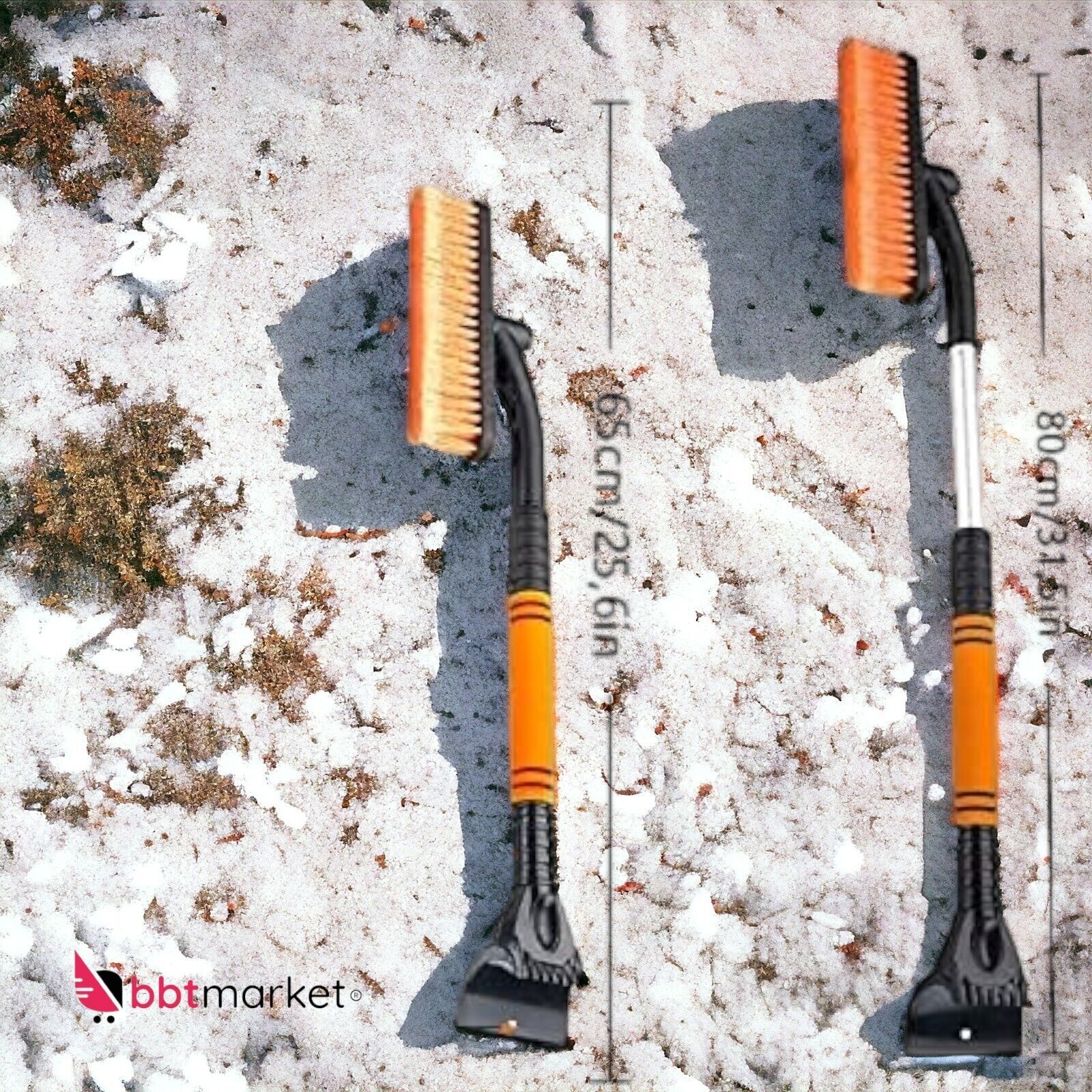 ZHSIHAI 2 in 1 snow brush with ice scraper, windshield glass buz kazıyıcı