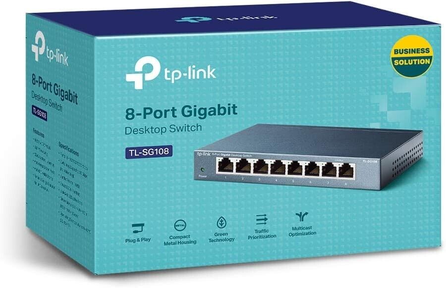 TP-Link TL-SG108 8-Port Gigabit Network Switch