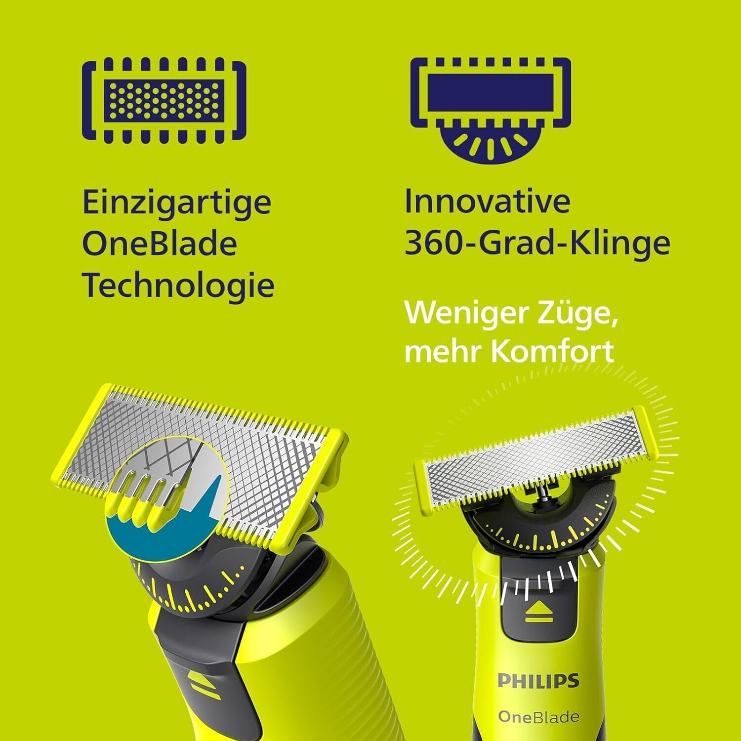 Philips OneBlade 360 Face+Body mit App-Anbindung Elektrischer Bartschneider neu