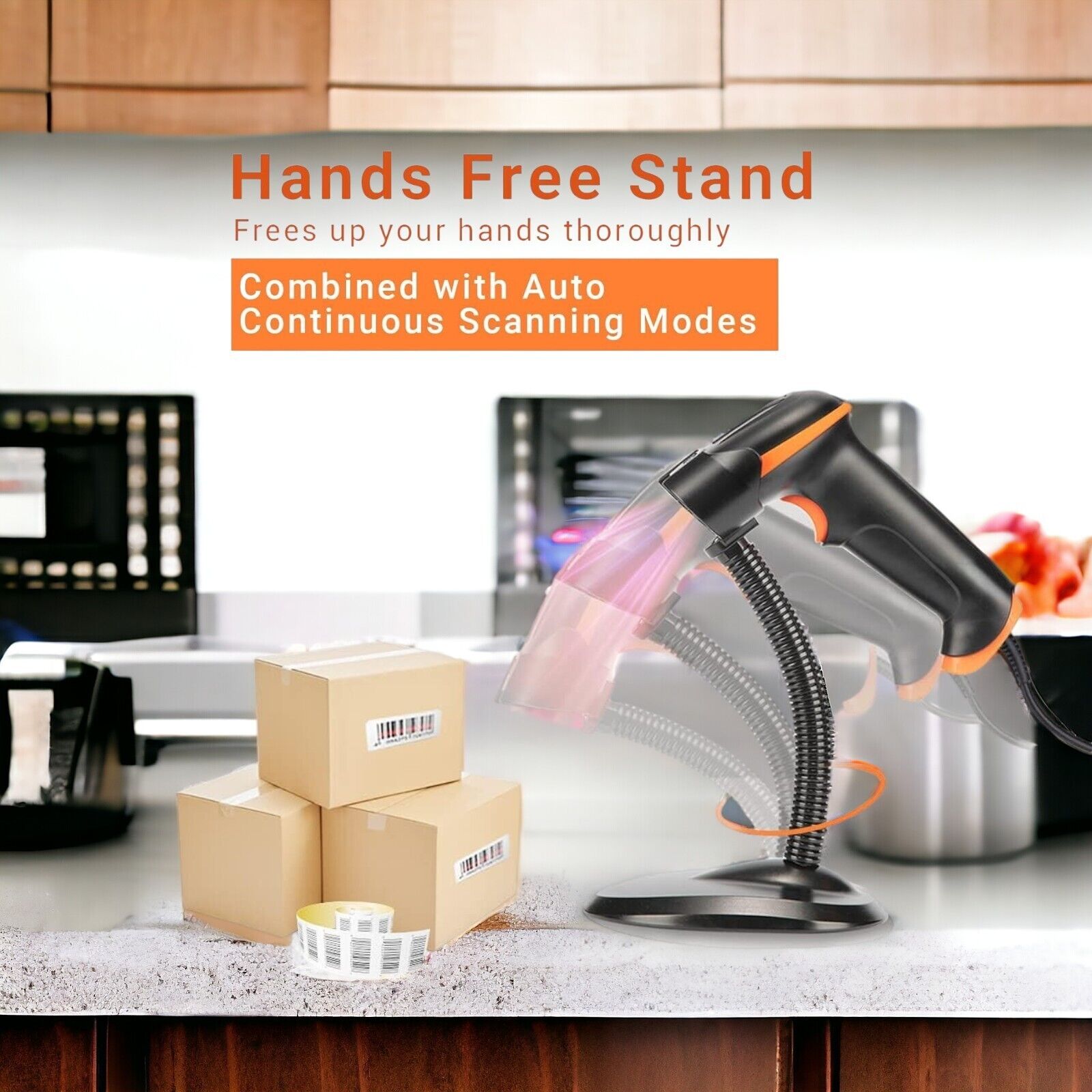 Barcode Scanner D Laser USB Wired Handheld Barcode Scanner Handheld