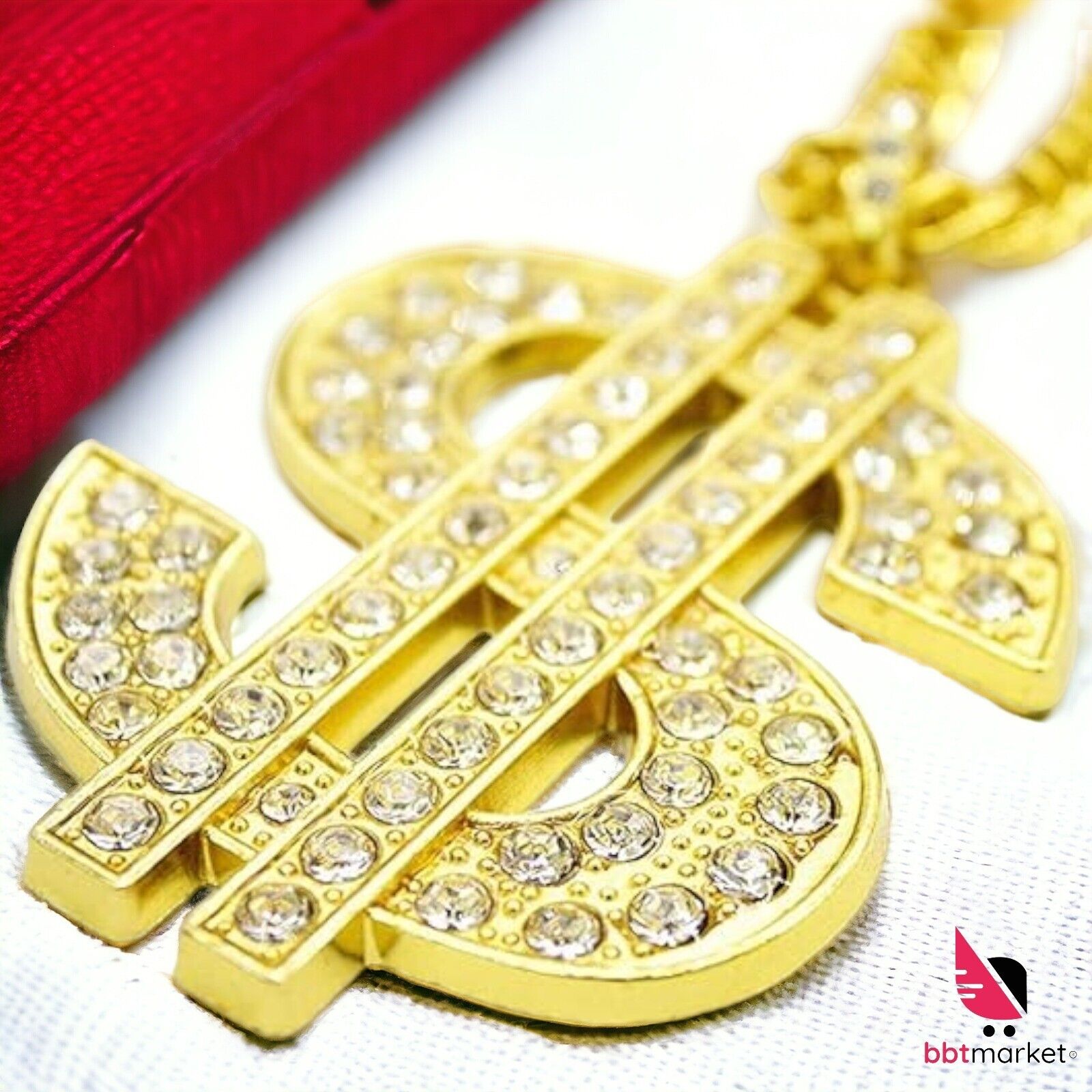 Dollar Unisex Gold Plated Chain for Men Pendant Necklace Necklace 