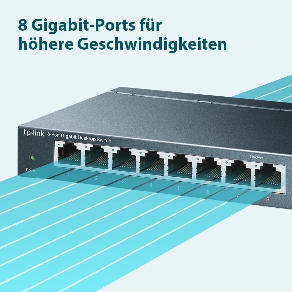 TP-Link TL-SG108 8-Port Gigabit Network Switch