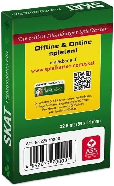 ASS Playing Card Factory 22570000 Germans Skat-French