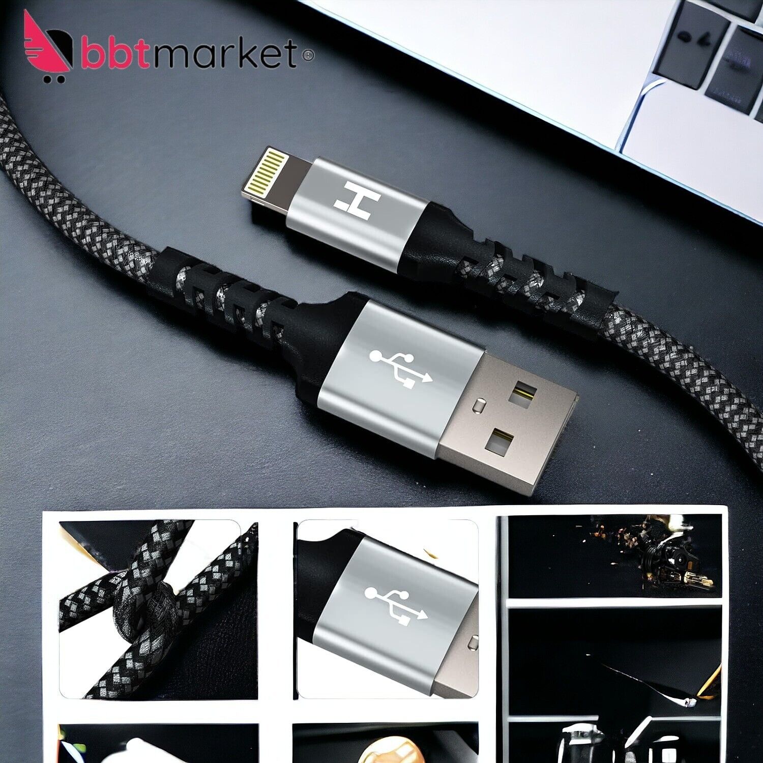 Charging cable 3x for original iPhone 6 7 8 11 12 13 14 X XS XR Pro Max USB Apple new 