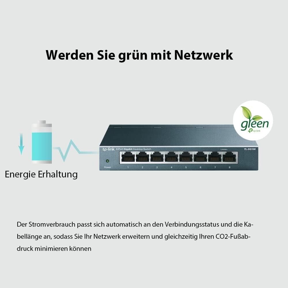 TP-Link TL-SG108 8-Port Gigabit Network Switch