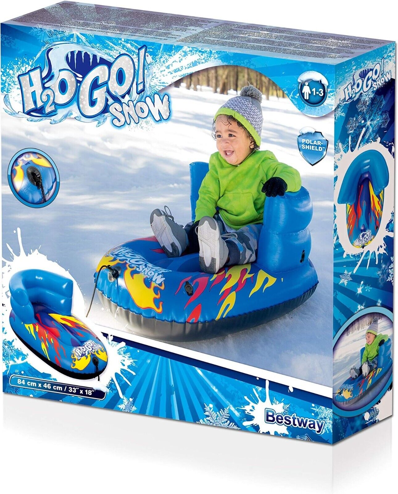 Children's sled Flurryz winter-blue Bestway H2OGO! Race 84x46cm