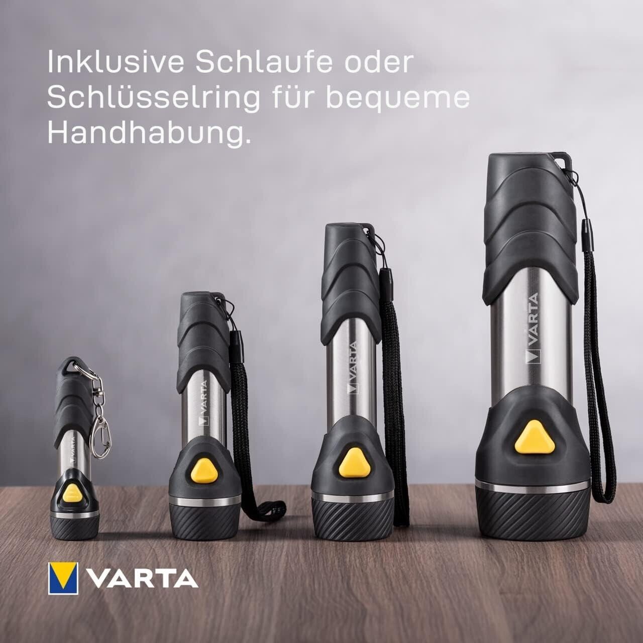 VARTA flashlight with 9 LEDs including 2x AA batteries, Day Light Multi LED F20...